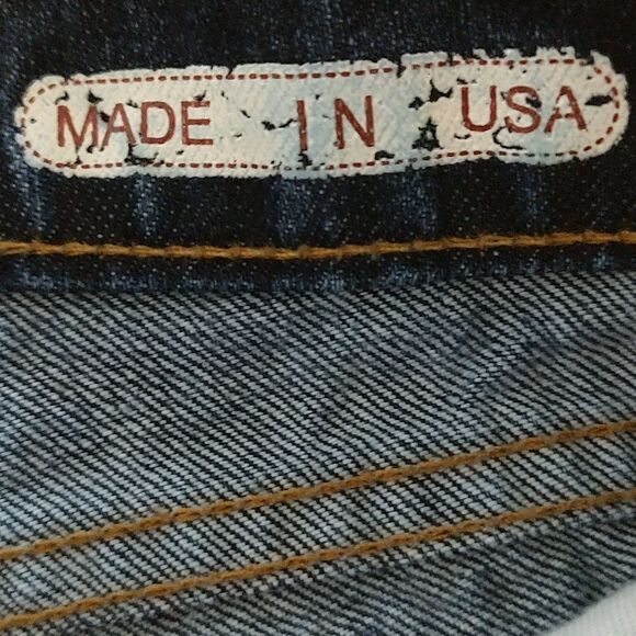 Forever Premium denim jean rough hem short shorts Sz 30 - Picture 6 of 7